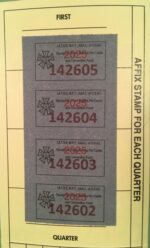 (4) Quarterly Stamps - Full year for 2026